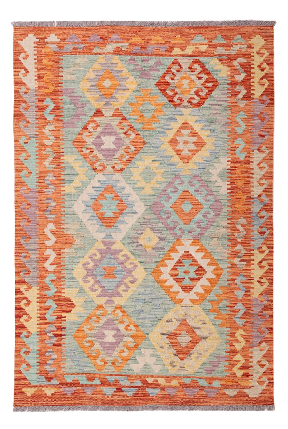 Kelim Rug - Splash - 178 x 128 cm - multicolored