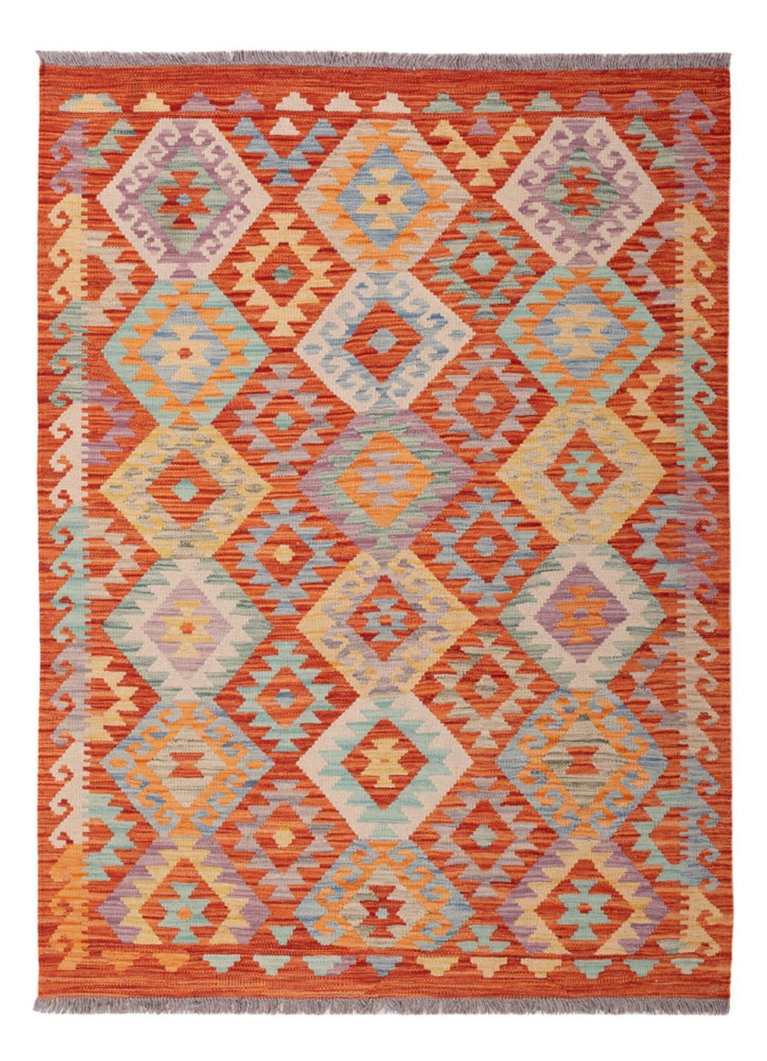 Kelim Rug - Splash - 169 x 125 cm - multicolored