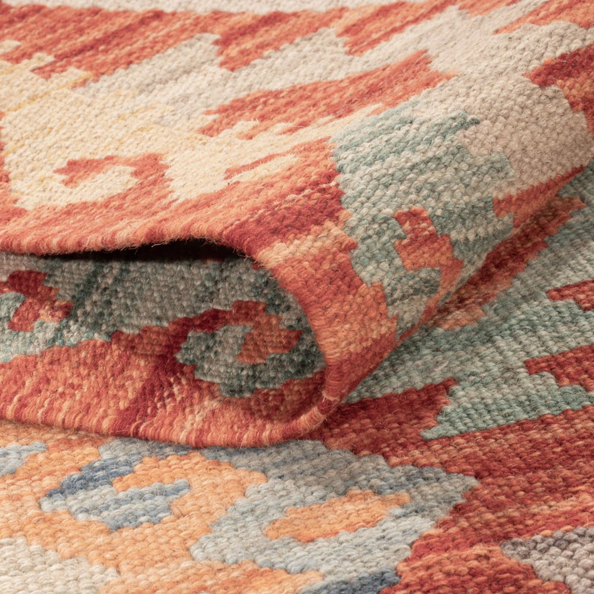 Kelim Rug - Splash - 169 x 125 cm - multicolored