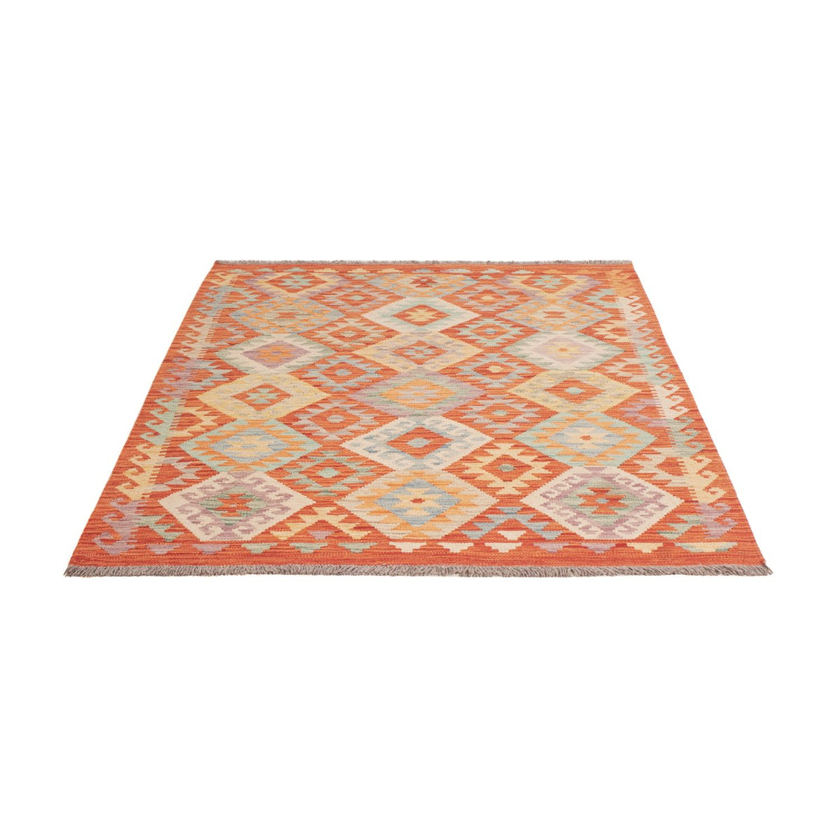 Kelim Rug - Splash - 169 x 125 cm - multicolored