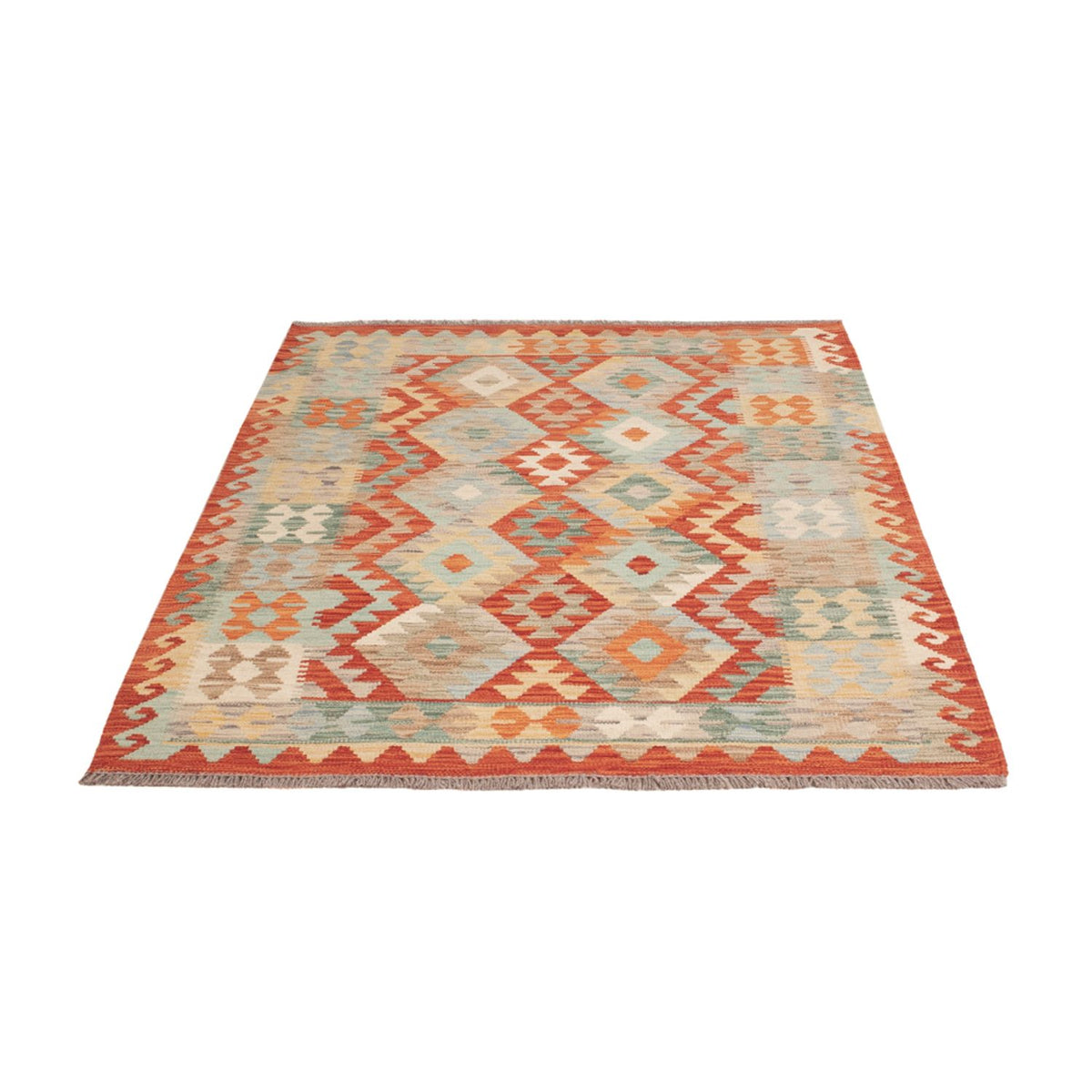 Kelim Rug - Splash - 174 x 125 cm - multicolored