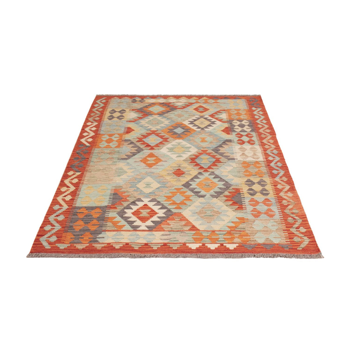 Kelim Rug - Splash - 181 x 120 cm - multicolored