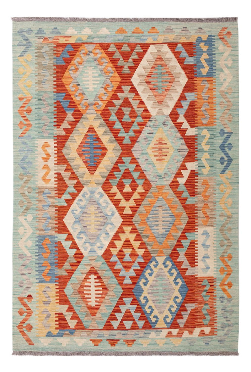 Kelim Rug - Splash - 183 x 127 cm - multicolored