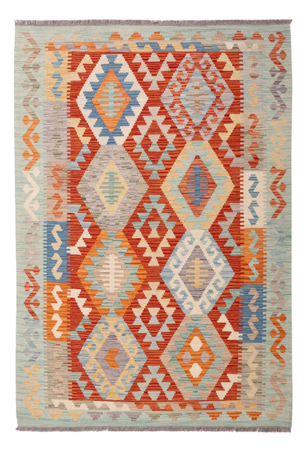 Kelim Rug - Splash - 180 x 127 cm - multicolored