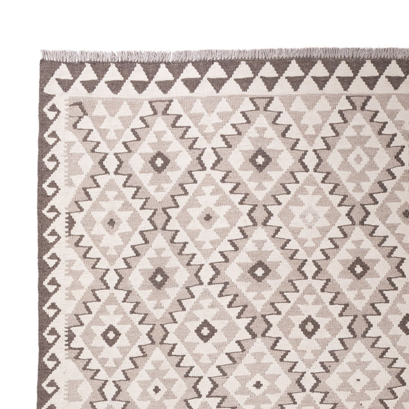 Kelim Rug - Splash - 291 x 208 cm - light grey