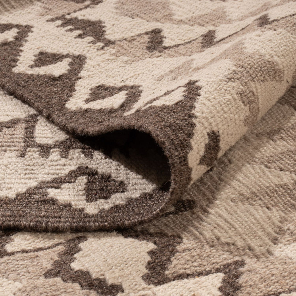 Kelim Rug - Splash - 291 x 208 cm - light grey