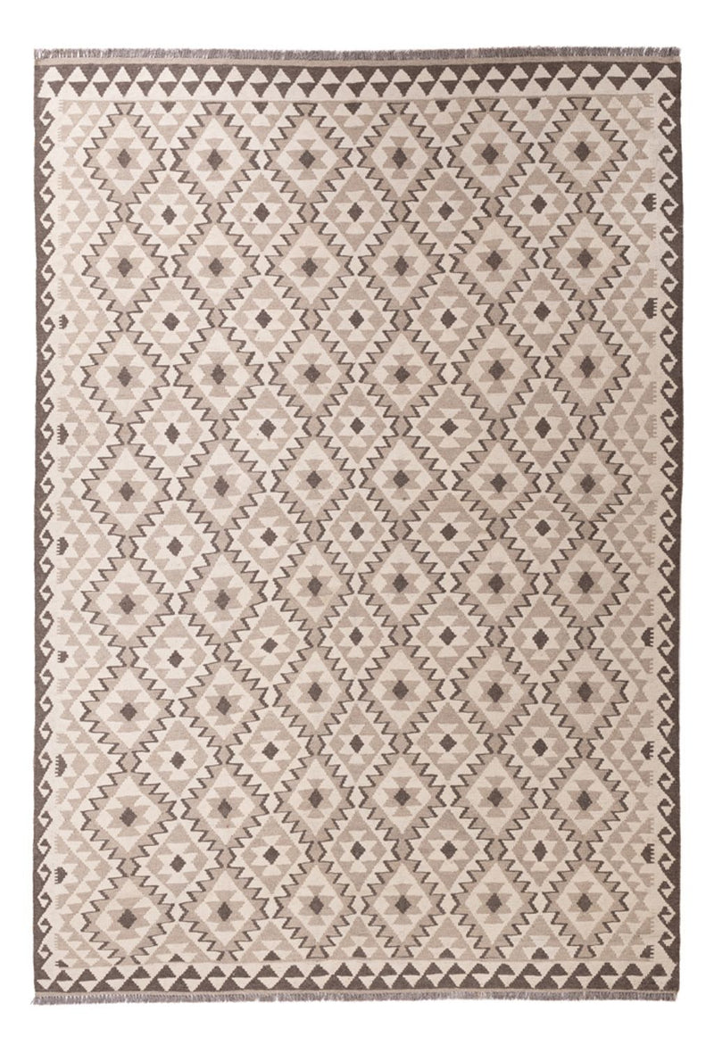 Kelim Rug - Splash - 290 x 202 cm - light grey
