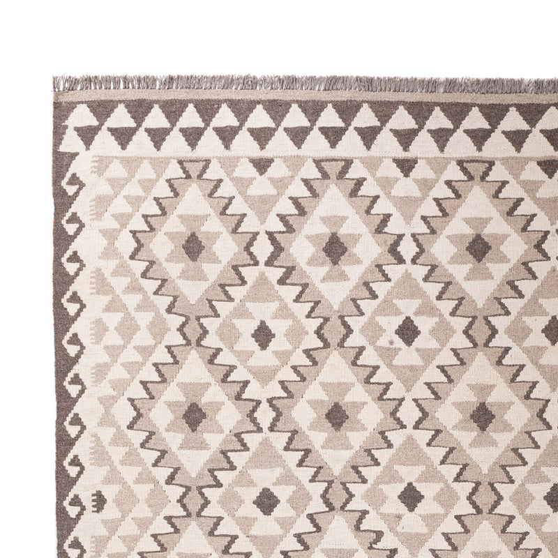 Kelim Rug - Splash - 290 x 202 cm - light grey