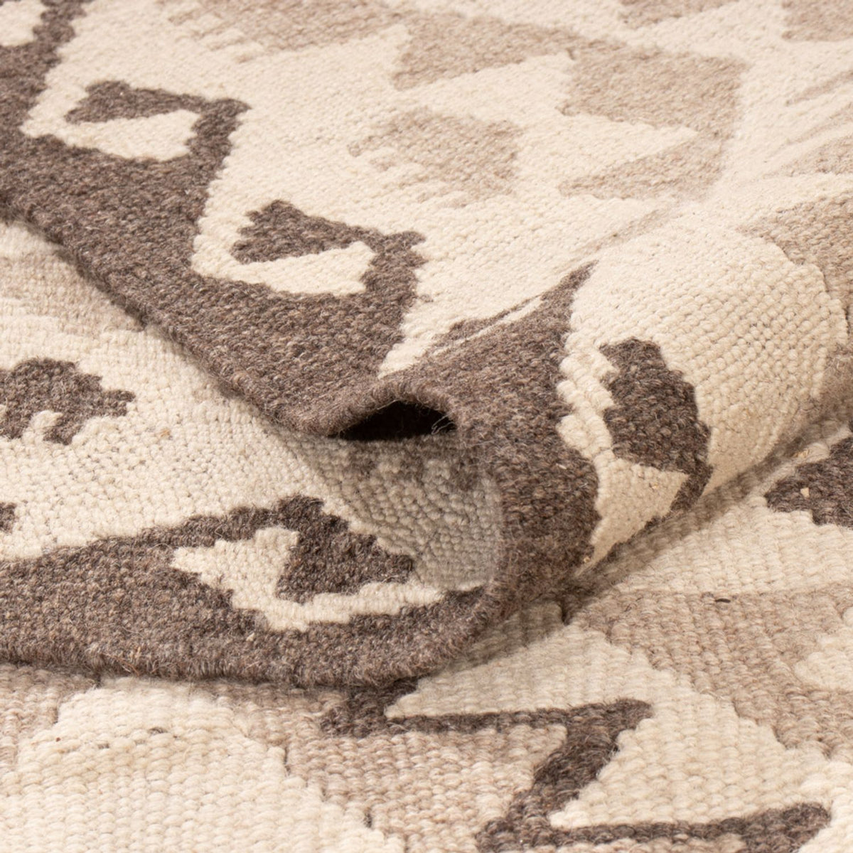 Kelim Rug - Splash - 290 x 202 cm - light grey