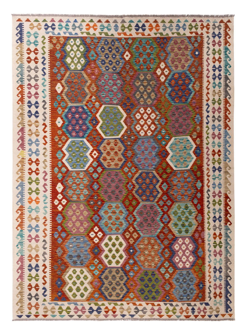 Kelim Rug - Splash - 292 x 214 cm - multicolored