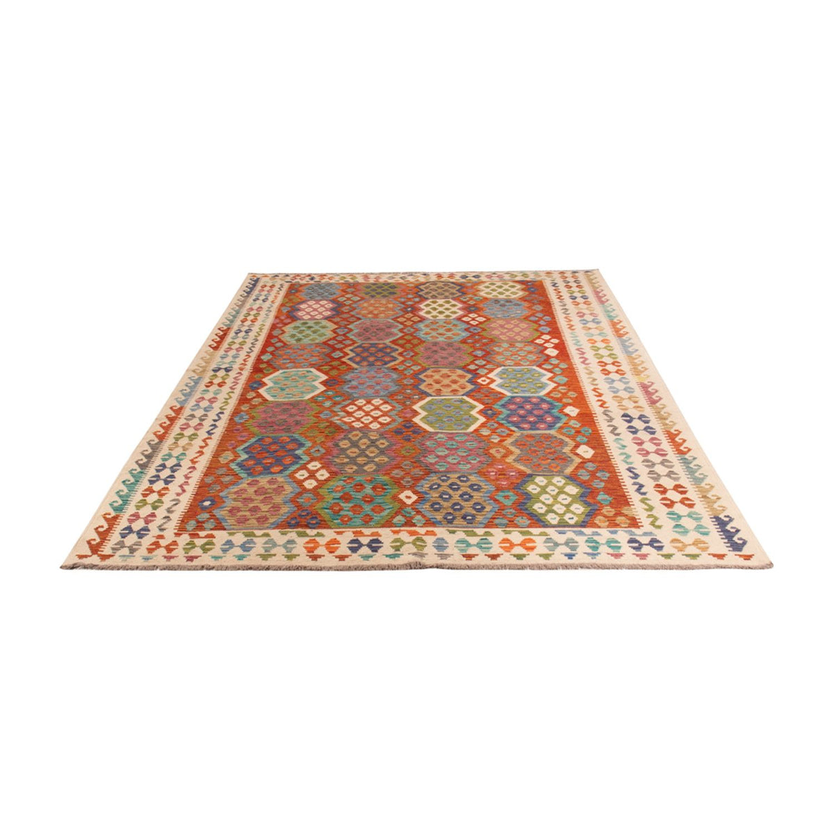 Kelim Rug - Splash - 292 x 214 cm - multicolored