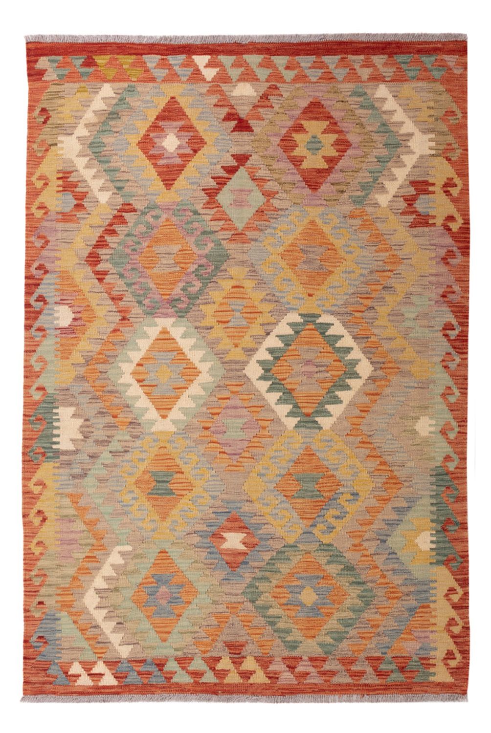 Kelim Rug - Splash - 175 x 118 cm - multicolored