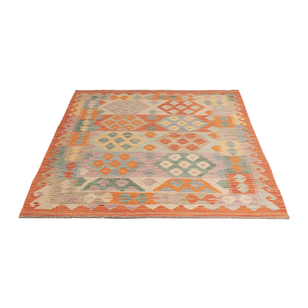 Kelim Rug - Splash - 182 x 124 cm - multicolored