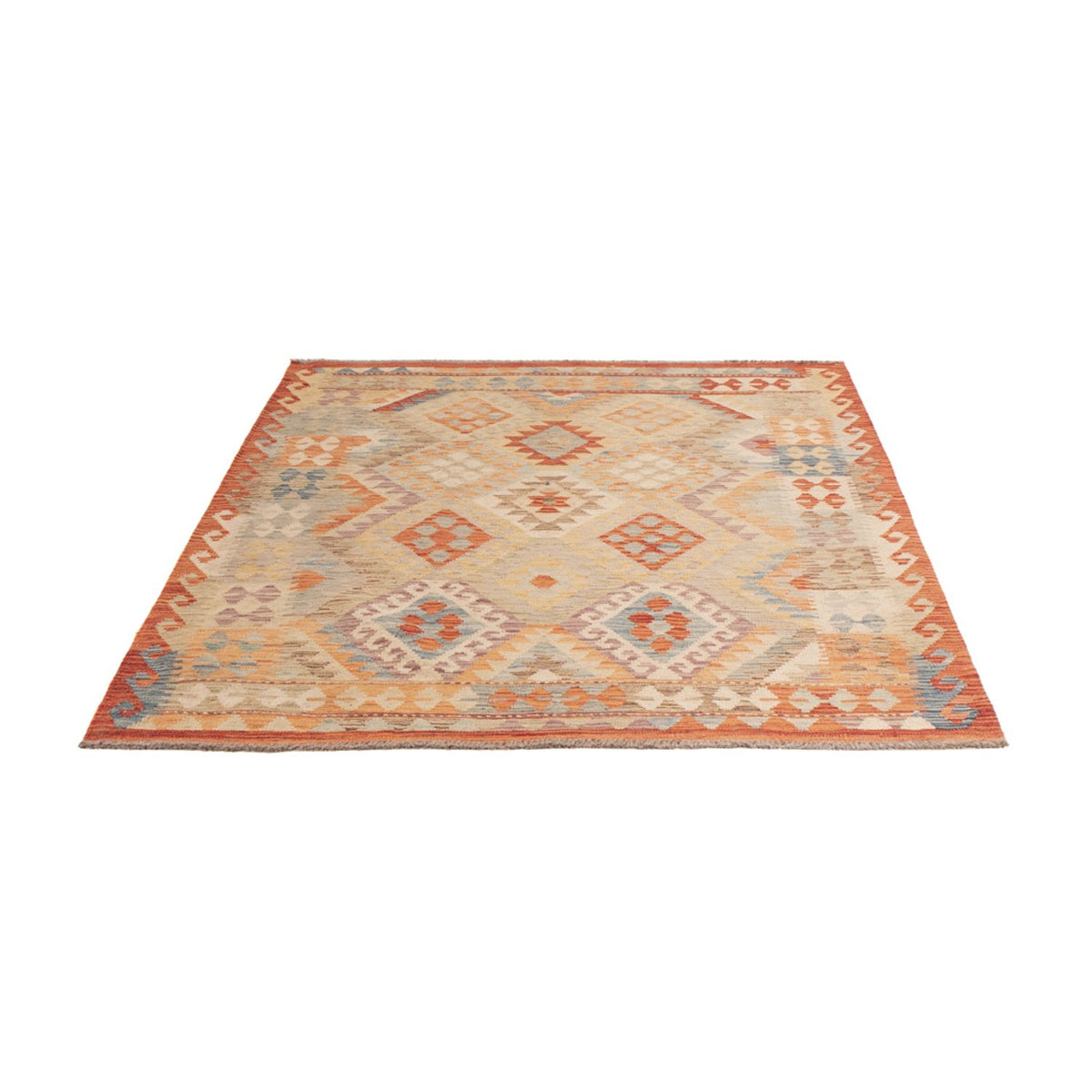 Kelim Rug - Splash - 170 x 132 cm - multicolored