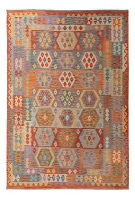 Kelim Rug - Splash - 294 x 203 cm - multicolored