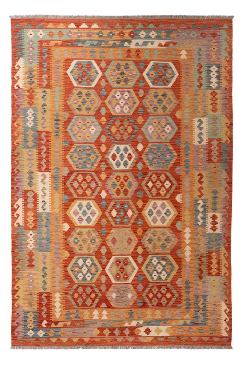 Kelim Rug - Splash - 295 x 195 cm - multicolored
