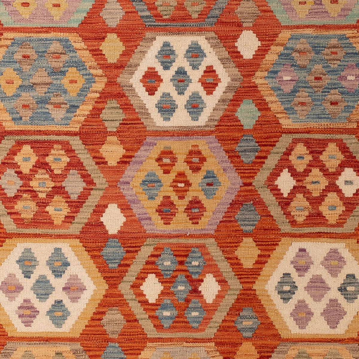 Kelim Rug - Splash - 295 x 195 cm - multicolored