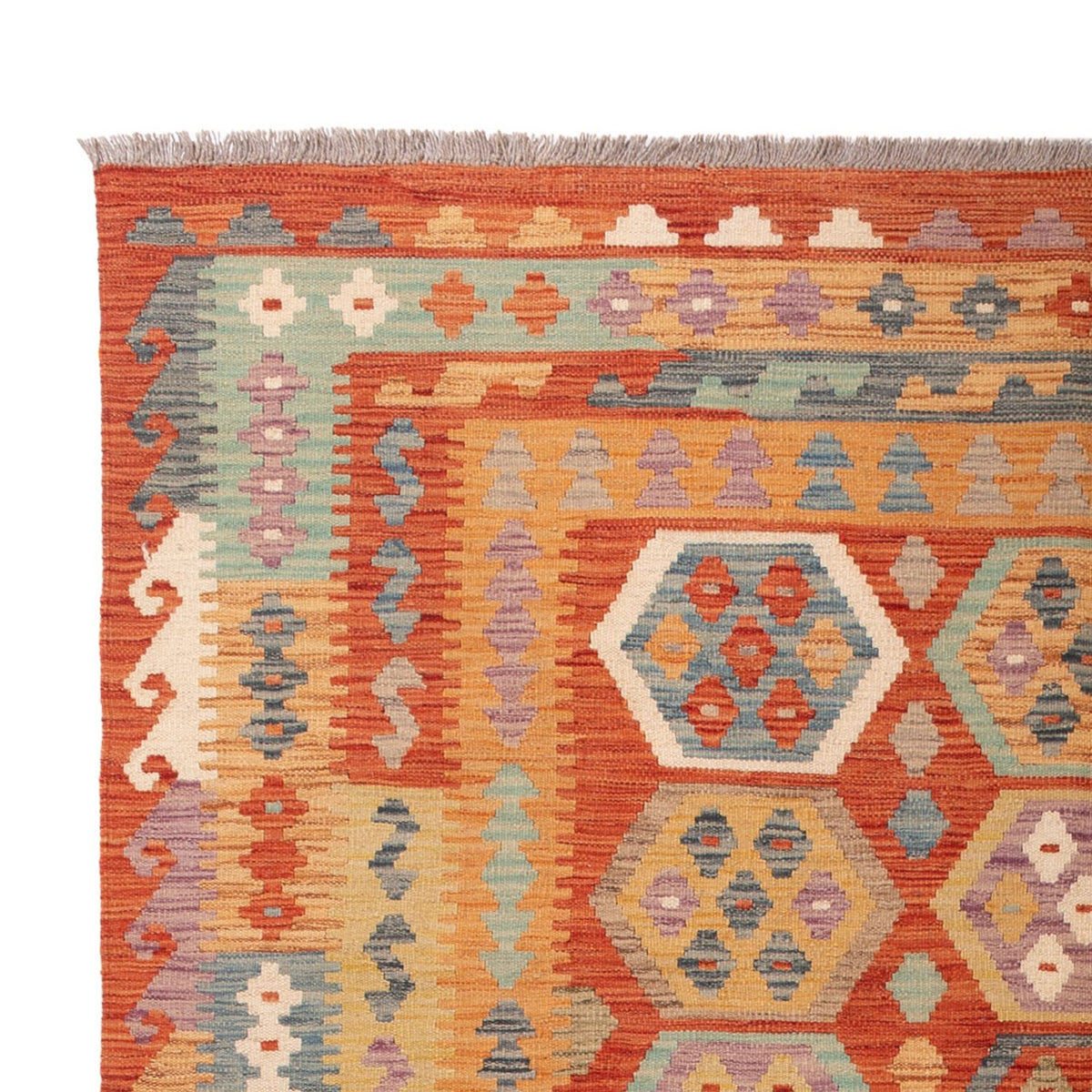 Kelim Rug - Splash - 295 x 195 cm - multicolored