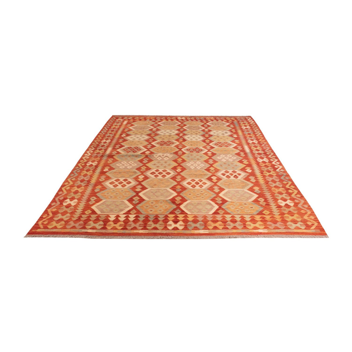 Kelim Rug - Splash - 289 x 203 cm - multicolored