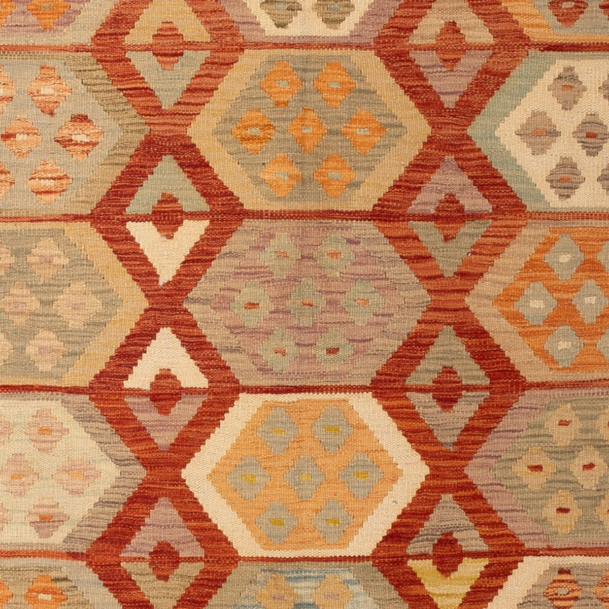 Kelim Rug - Splash - 302 x 198 cm - multicolored