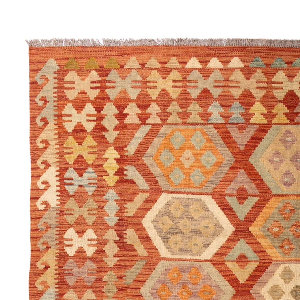 Kelim Rug - Splash - 302 x 198 cm - multicolored