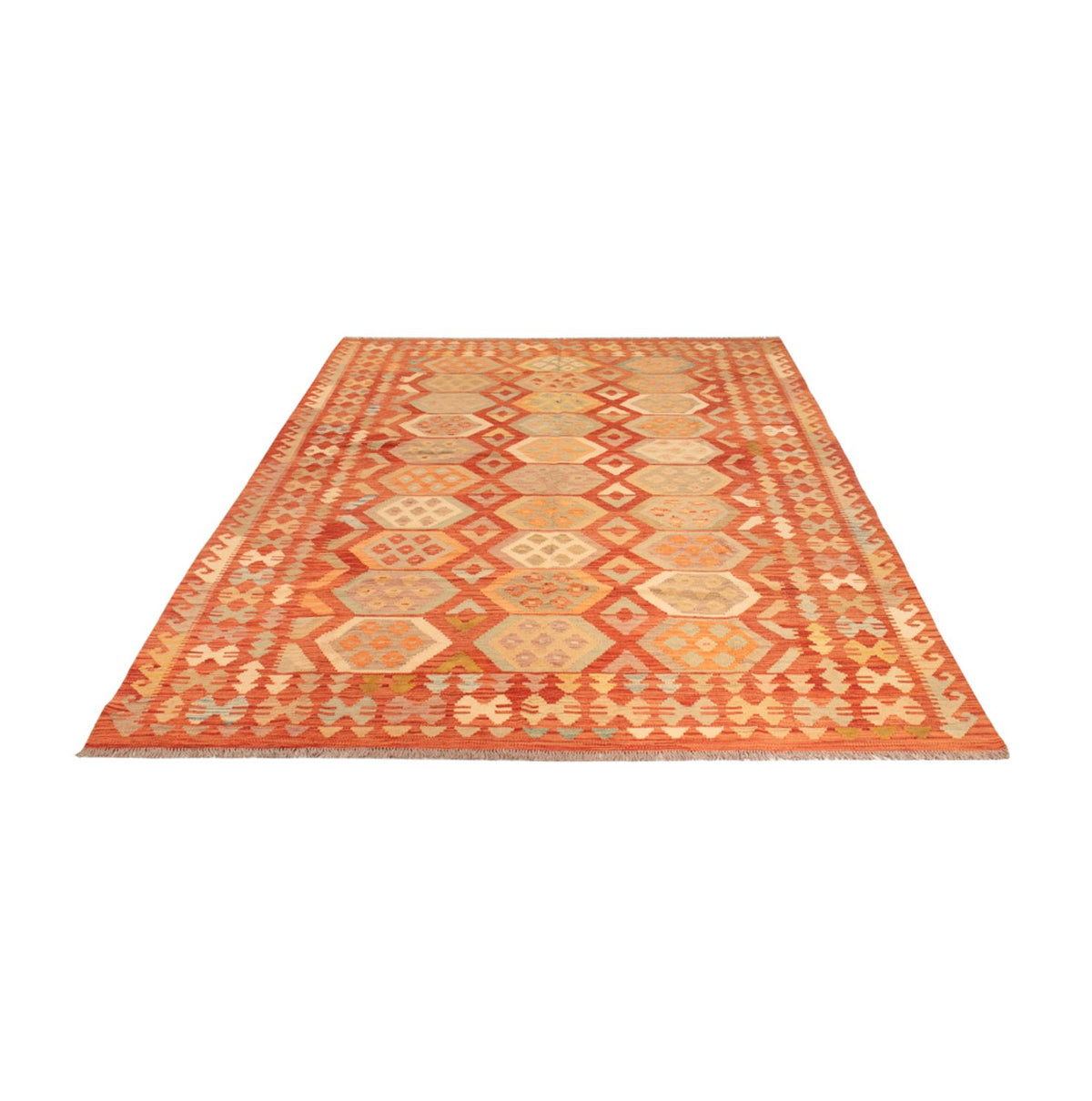 Kelim Rug - Splash - 302 x 198 cm - multicolored