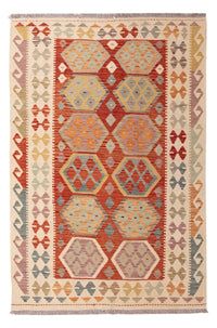 Kelim Rug - Splash - 184 x 120 cm - multicolored