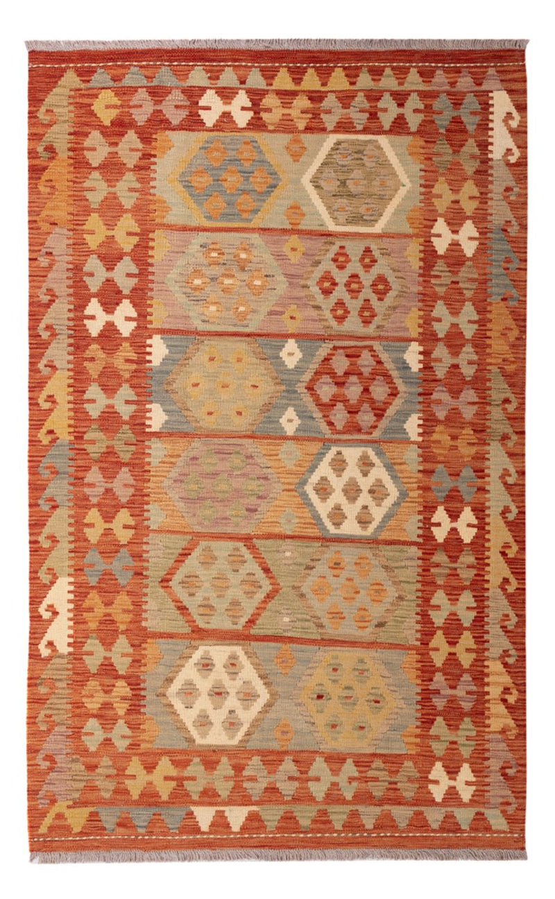 Kelim Rug - Splash - 194 x 117 cm - multicolored
