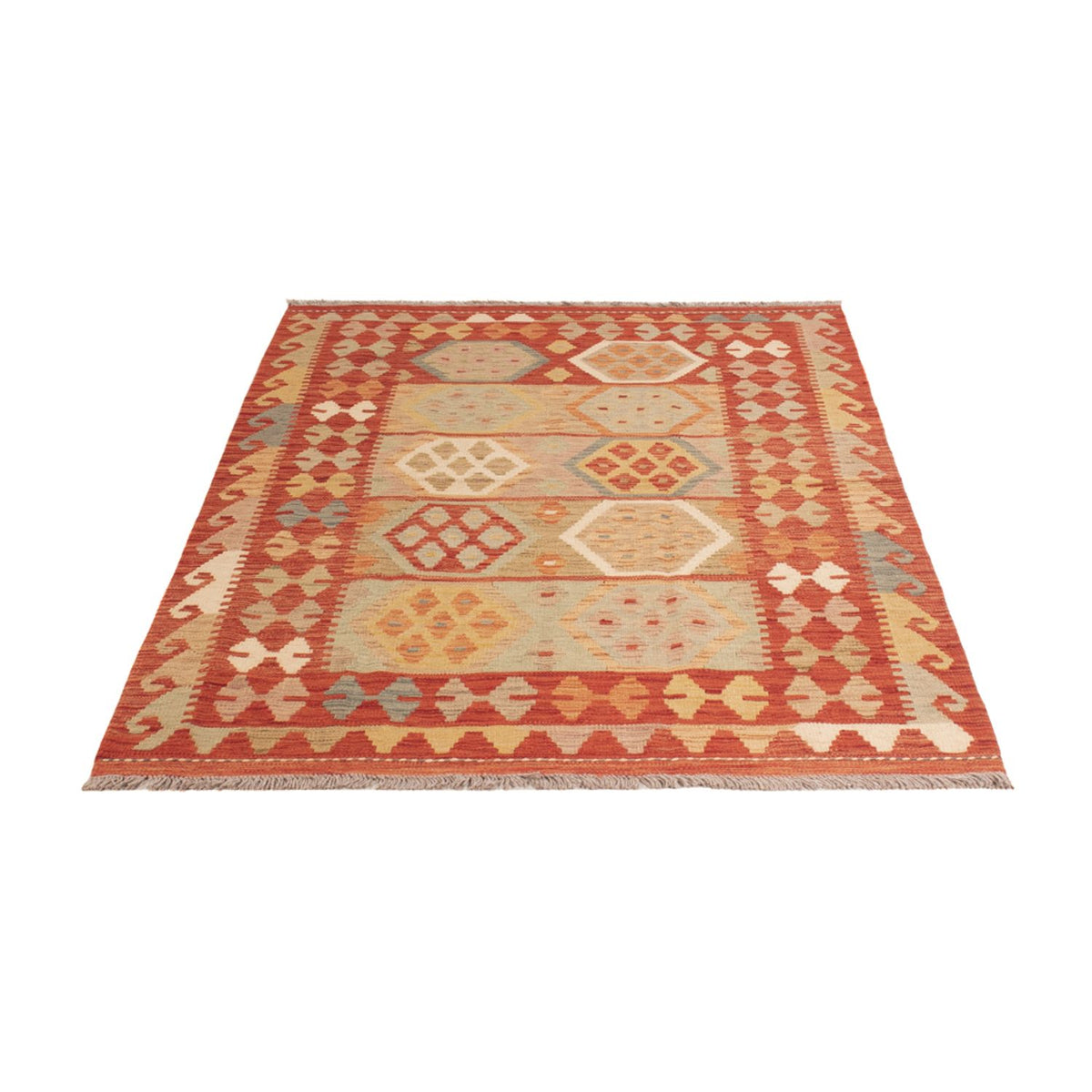 Kelim Rug - Splash - 185 x 122 cm - multicolored