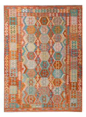 Kelim Rug - Splash - 294 x 210 cm - multicolored
