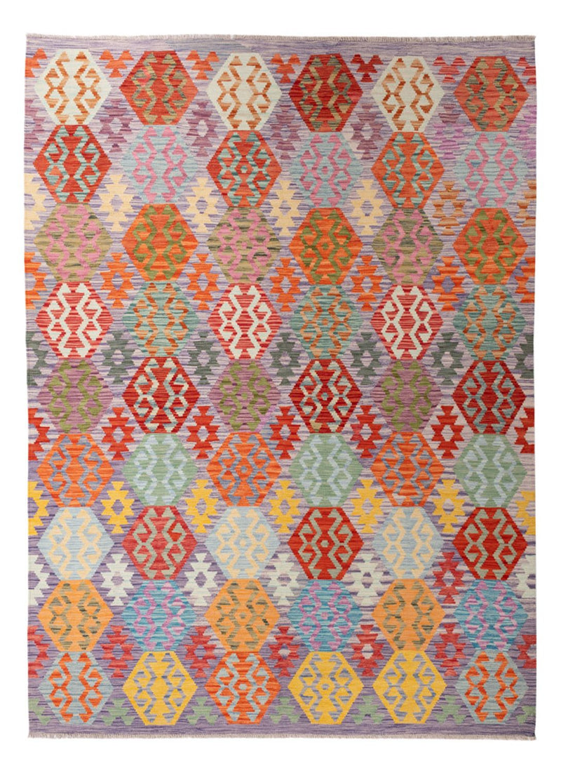 Kelim Rug - Splash - 290 x 214 cm - multicolored