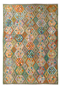 Kelim Rug - Splash - 299 x 200 cm - multicolored