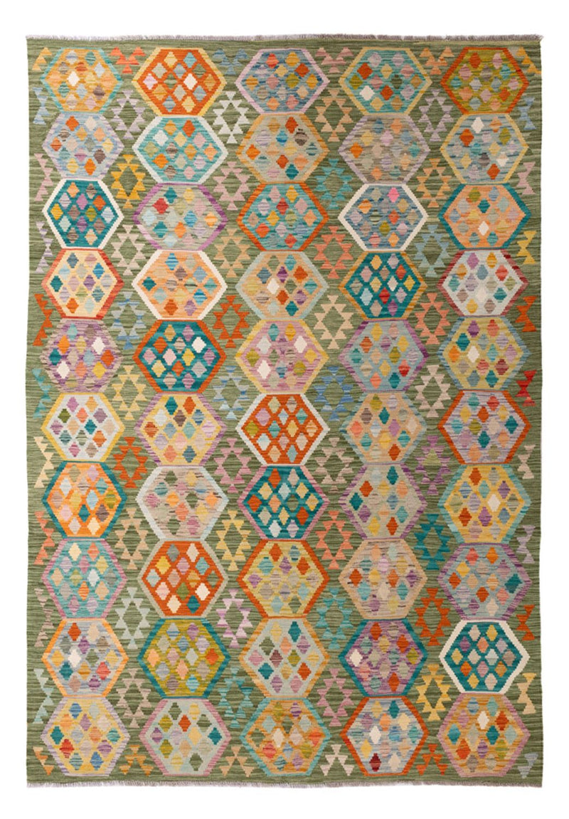 Kelim Rug - Splash - 299 x 200 cm - multicolored