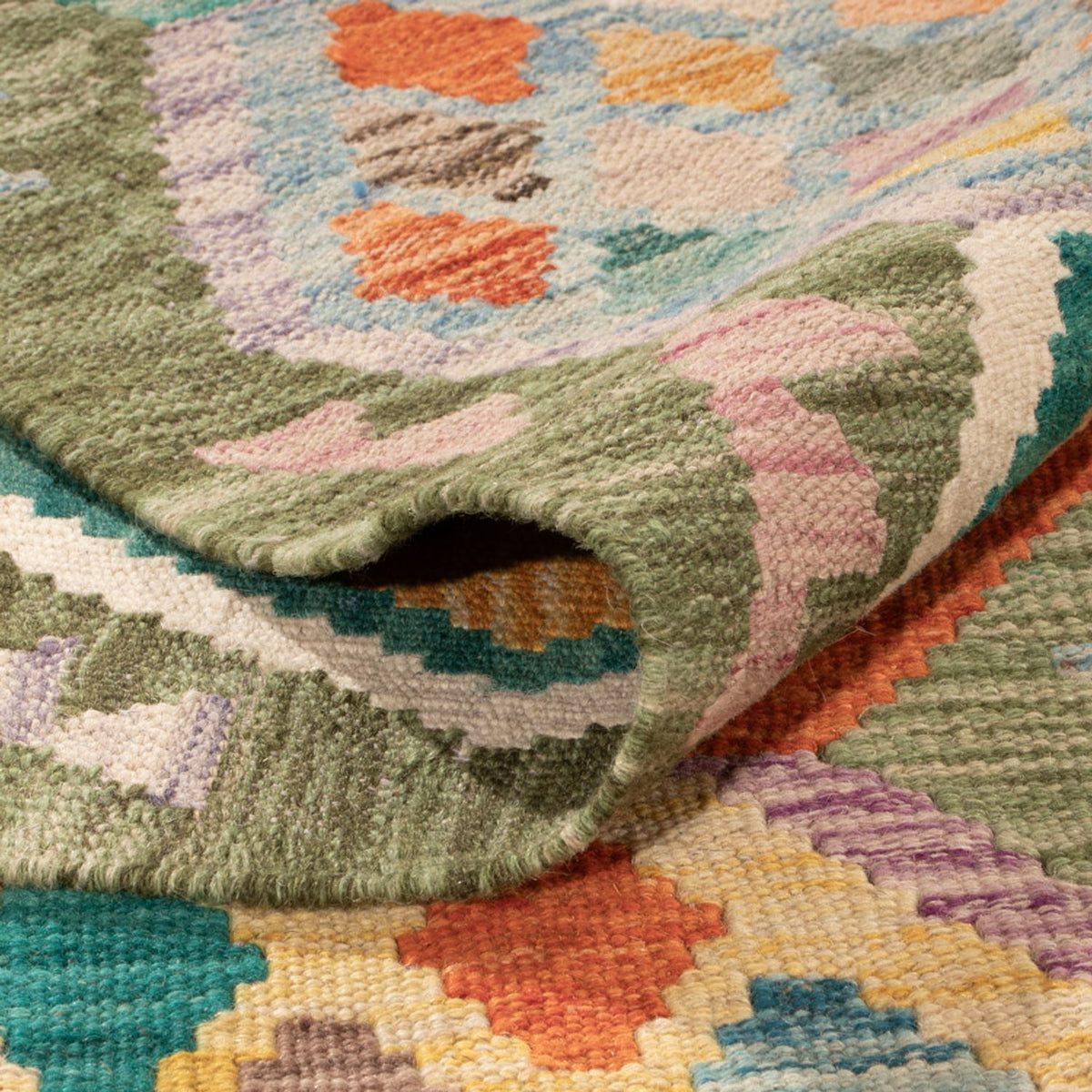 Kelim Rug - Splash - 299 x 200 cm - multicolored