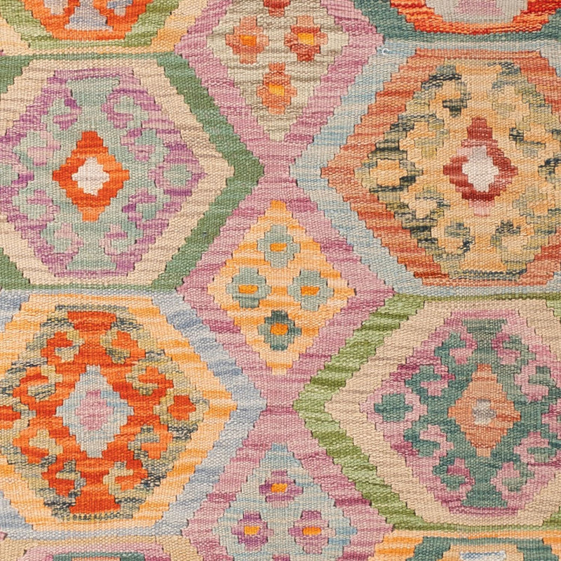 Kelim Rug - Splash - 187 x 127 cm - multicolored