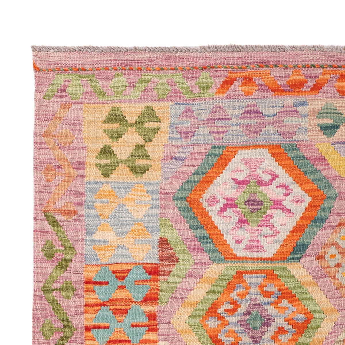 Kelim Rug - Splash - 187 x 127 cm - multicolored