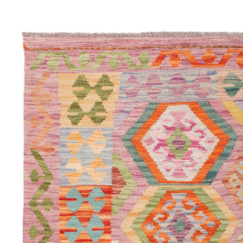 Kelim Rug - Splash - 187 x 127 cm - multicolored