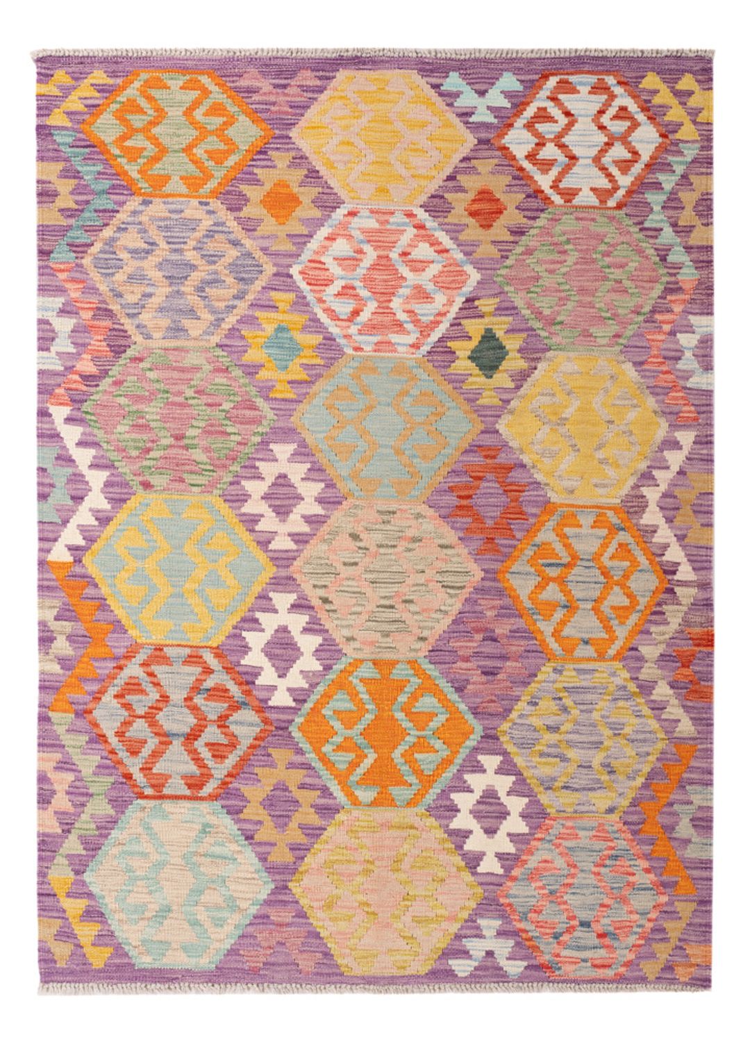 Kelim Rug - Splash - 172 x 122 cm - multicolored
