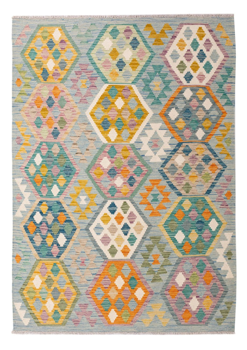 Kelim Rug - Splash - 177 x 124 cm - multicolored