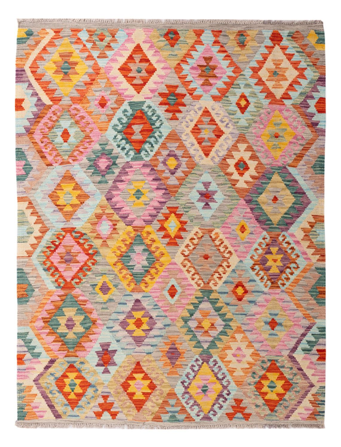 Kelim Rug - Splash - 171 x 133 cm - multicolored