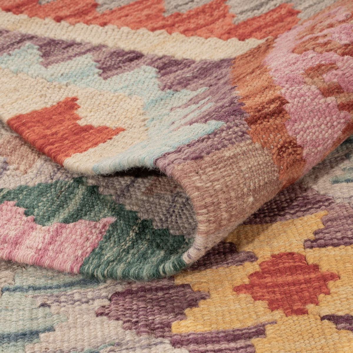 Kelim Rug - Splash - 171 x 133 cm - multicolored