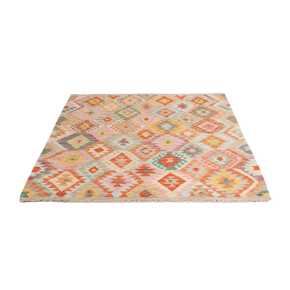 Kelim Rug - Splash - 171 x 133 cm - multicolored