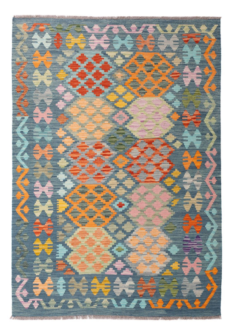 Kelim Rug - Splash - 187 x 129 cm - multicolored