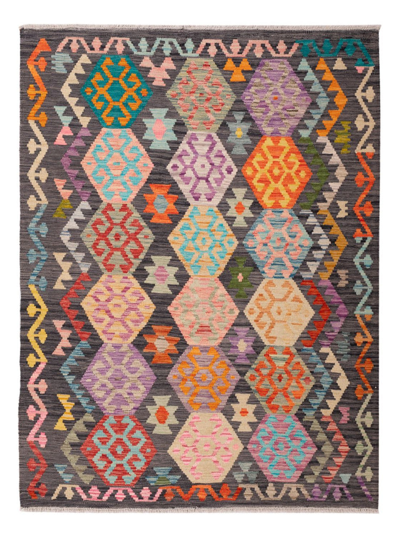 Kelim Rug - Splash - 180 x 136 cm - multicolored