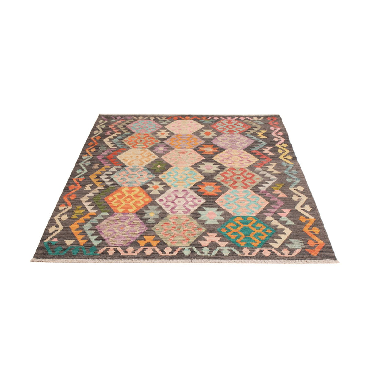 Kelim Rug - Splash - 180 x 136 cm - multicolored