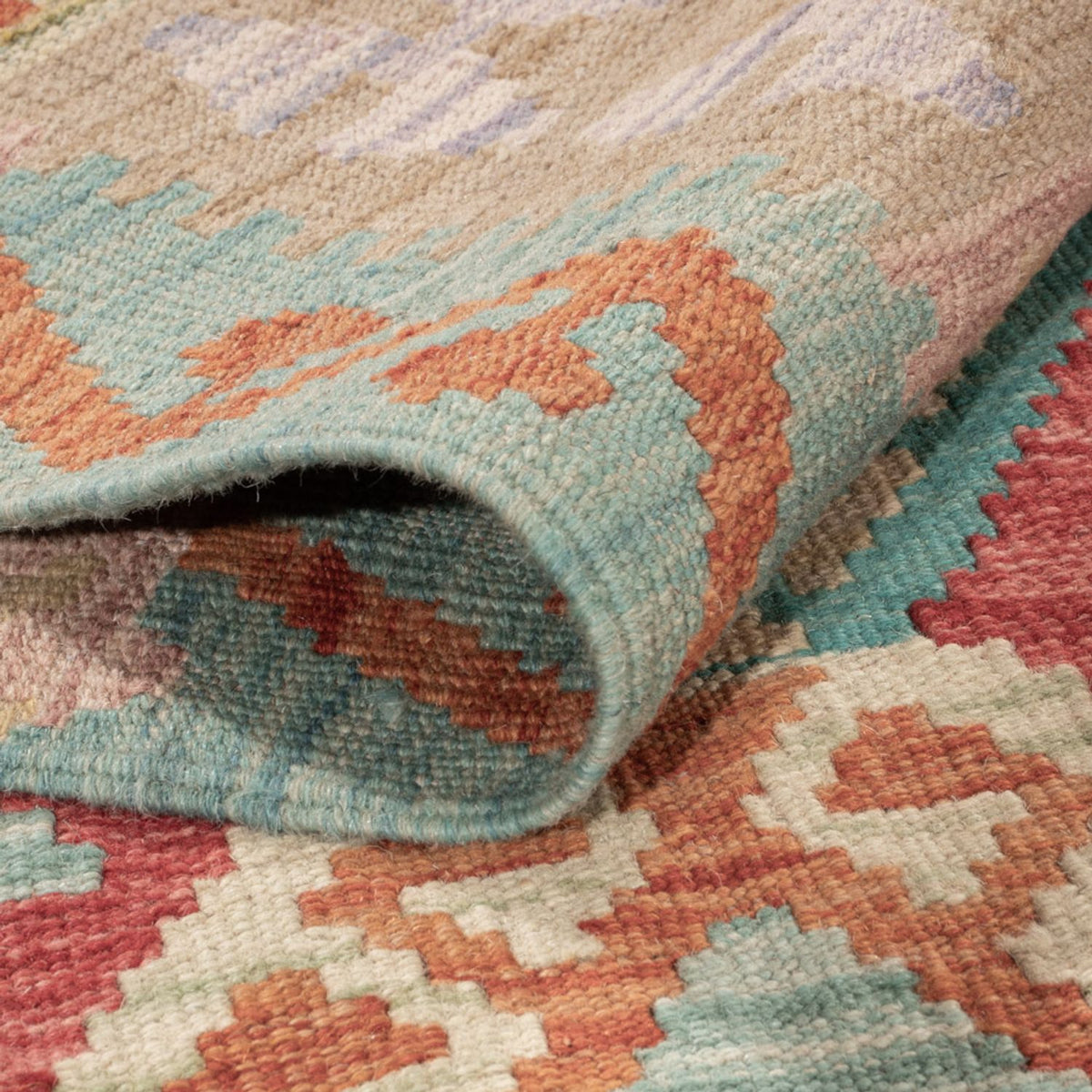 Kelim Rug - Splash - 186 x 132 cm - multicolored