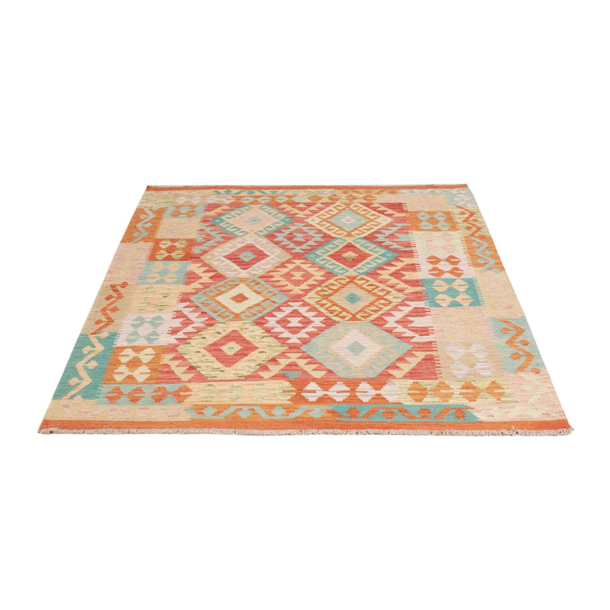Kelim Rug - Splash - 186 x 132 cm - multicolored