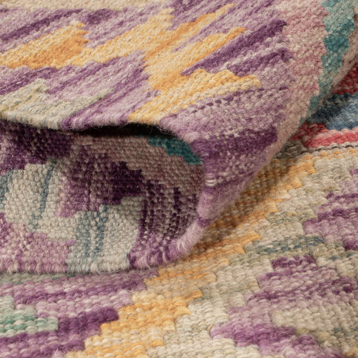 Kelim Rug - Splash - 173 x 124 cm - multicolored