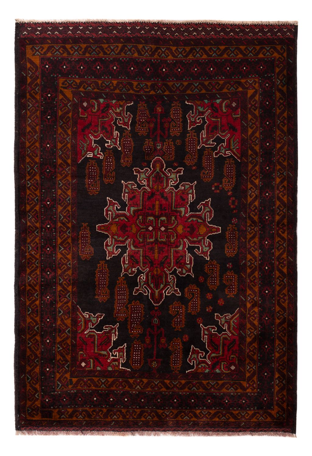 Belutsch Rug - 181 x 126 cm - dark red