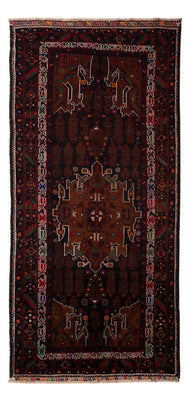 Runner Belutsch Rug - 222 x 103 cm - dark red
